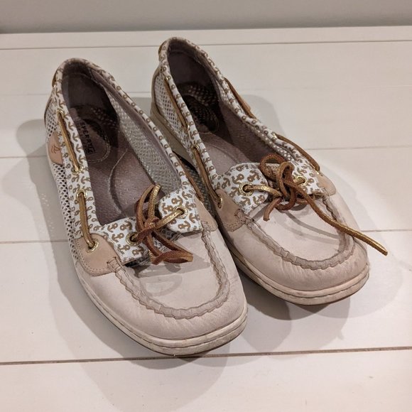 Sperry Shoes - Sperry Women’s Angelfish Anchor Print Slip -On Boat Shoe  8.5